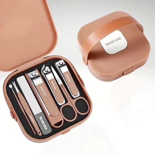 Manicure Nail Clipper Set 7pcs | Portable Premium Nail Clippers Pedicure Kit For Men,Women And Adults