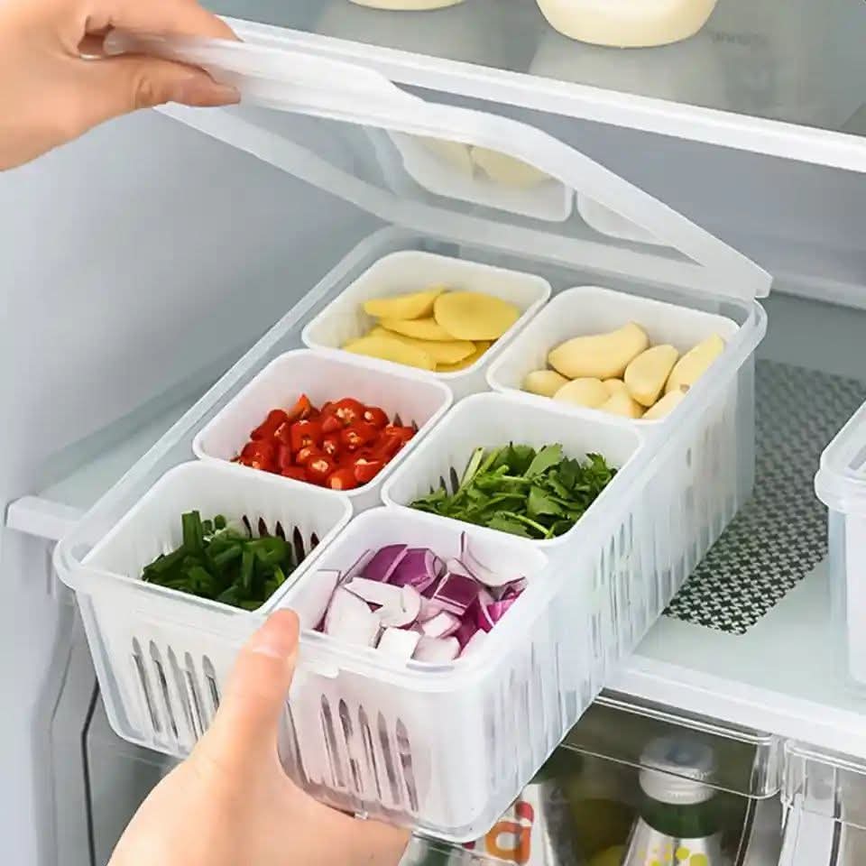 Household Food Storage Box Leakproof For Desk Refrigerator Cabinets Pantry Shelves