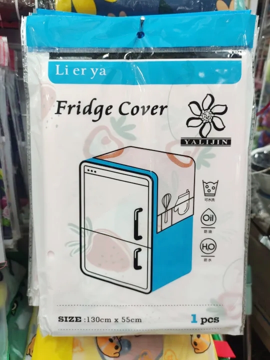 Refrigerator Cover With Pocket Double Sided Storage Hanging Bags Kitchen Fridge Cover